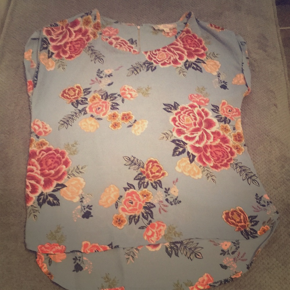 Floral Hi-Low Top